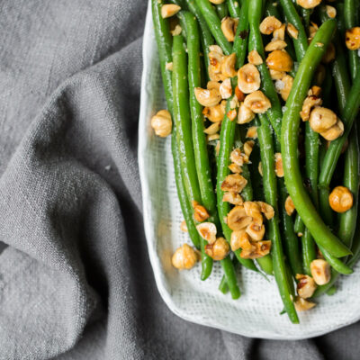 French Green Beans with Roasted Hazelnuts