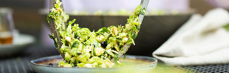 emily's fresh kitchen, eat heal thrive, shaved Brussels sprout salad