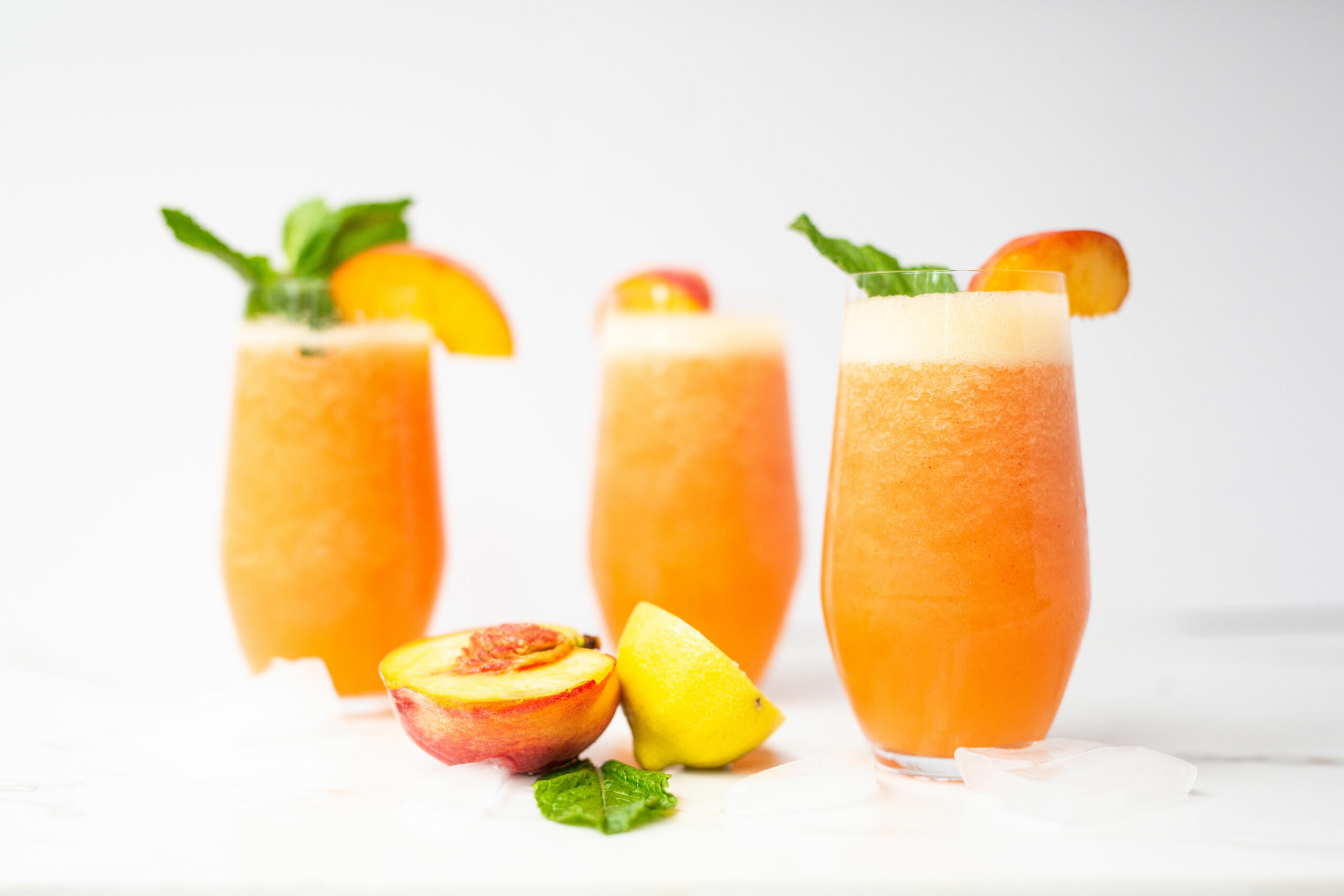 Peach Flip Cocktails